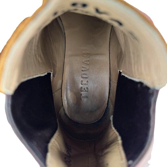 Tecovas The Chance Rust Brown Suede Urban Chelsea Boots Mens 9 Ankle Dress Shoes - Picture 12 of 15